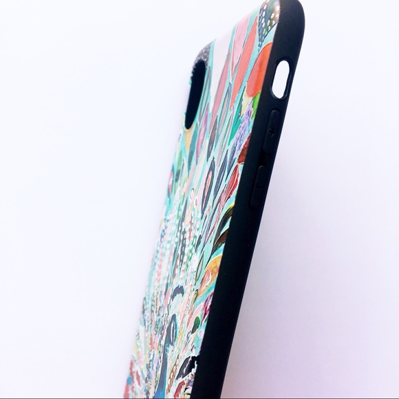 FINAL SALE iPhone X/XS Case Rainbow Peacock - Picture 3 of 4